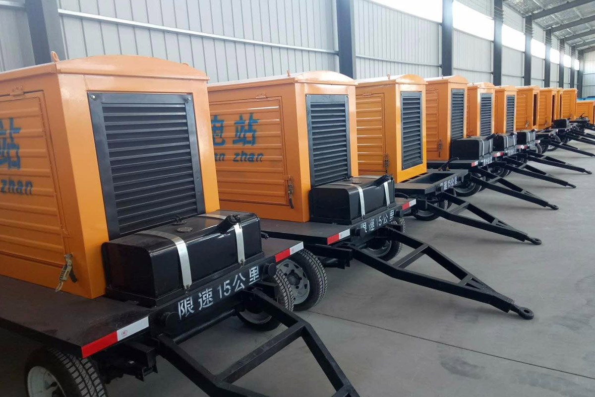 静安发电机租赁施工现场